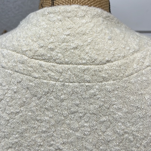 FREE PEOPLE OVERSIZED CREAM TEXTURED LONG SWEATER SMALL - Picture 10 of 14